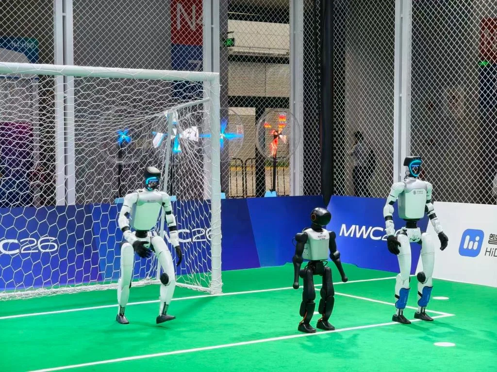 Humanoid Robots Take Center Stage at MWC Shanghai with Autonomous Football Challenge
